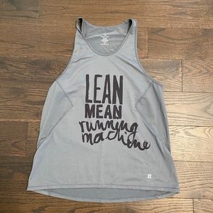 Sweaty Betty gray graphic tank
